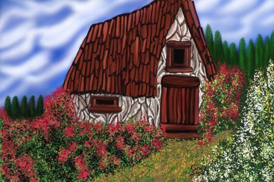 Cabane rustique au printemps - Carol Sousa Cuello