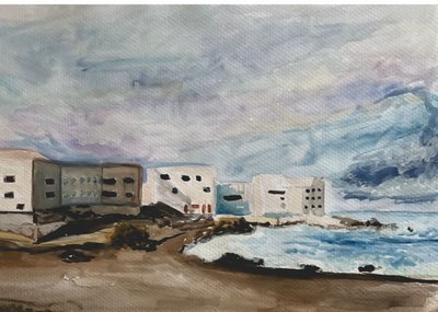 Bâtiments côtiers et mer agitée - Carola Cedell
