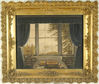 Fenêtre sud du bureau de Greta Hall, 1841 - Caroline Bowles