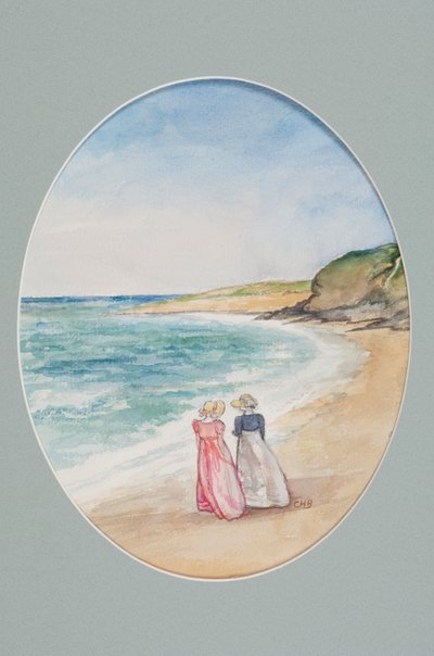 Anne et Henrietta se promènent au bord de la mer, 2006 - Caroline Hervey Bathurst