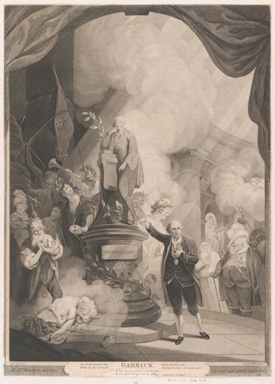 Garrick récitant l