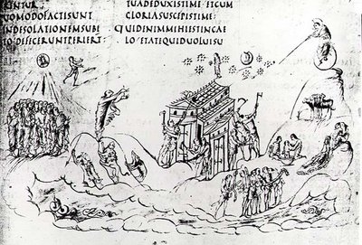 Diverses scènes illustrant un des Psaumes, du Psautier d