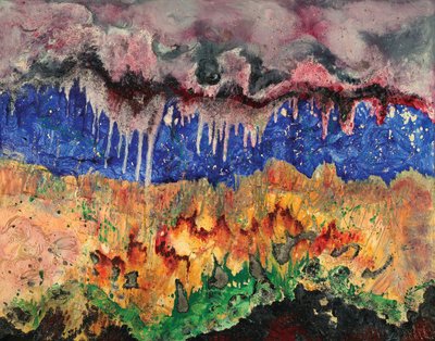 Grotte du cœur, 2006 (huile sur toile) - Carolyn Mary Kleefeld