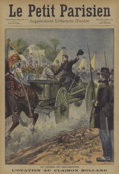 Ovation pour le clairon Rolland, héros de la bataille de Sidi Brahim, Algérie, 1845 - Carrey