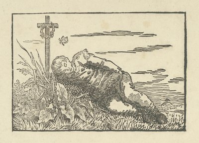 Garçon endormi sur une tombe, 1802 - Caspar David Friedrich
