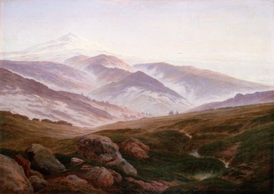 French : Souvenirs des Monts des Géants Memories of the Giant Mountains - Caspar David Friedrich