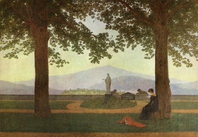 Allemand : Gartenterrasse La terrasse du jardin - Caspar David Friedrich
