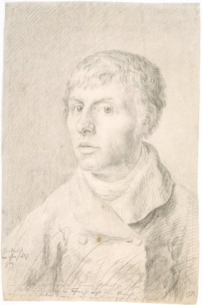French : Autoportrait Self-portrait - Caspar David Friedrich
