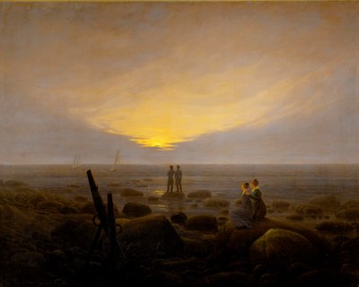 Lever de lune sur la mer - Caspar David Friedrich
