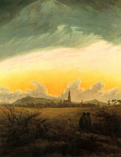 Neubrandenburg (Neubrandenburg dans la brume du matin) - Caspar David Friedrich