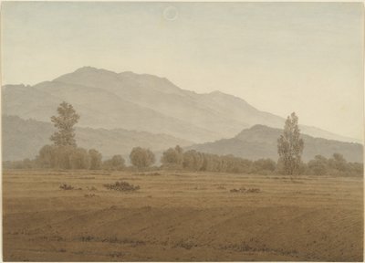 Nouvelle lune ou éclipse solaire au-dessus des montagnes du Riesengebirge - Caspar David Friedrich