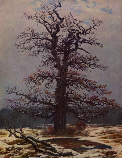 Chêne dans la neige - Caspar David Friedrich