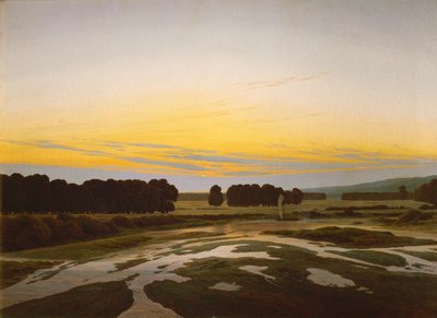 La grande réserve près de Dresde - Caspar David Friedrich