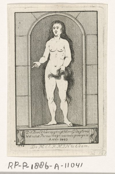 Niche avec la statue d