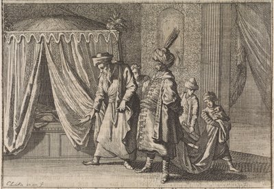 Lit de malade de la femme du pacha, 1639 - Caspar Luyken