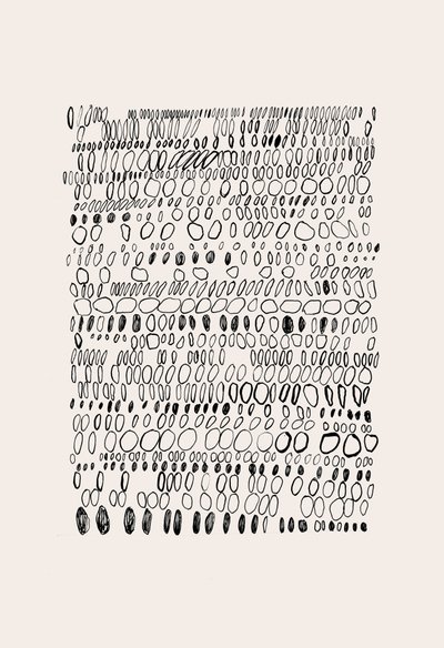 Grille de galets organique - Catalina Somolinos