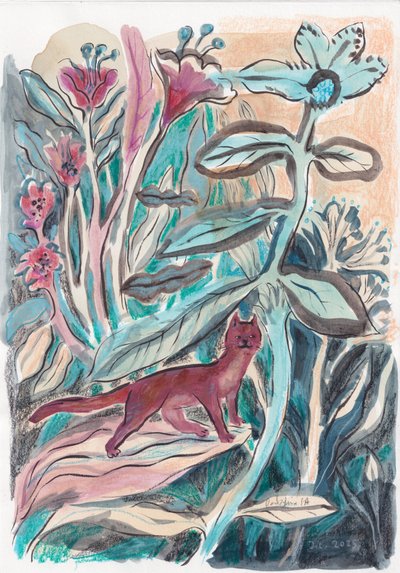 Chat de la jungle fantaisiste - Catalina Somolinos