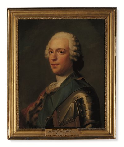 Prince Charles Edward Stuart, en armure, avec l