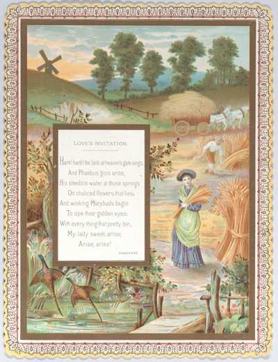 Valentine, vers 1875 - Catherine Greenaway
