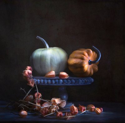 Citrouilles et lanternes d