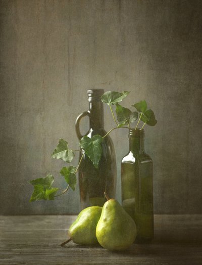 Poires rustiques et lierre - Catherine Wang