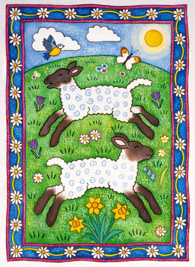Agneaux bondissants, 1997 - Cathy Baxter