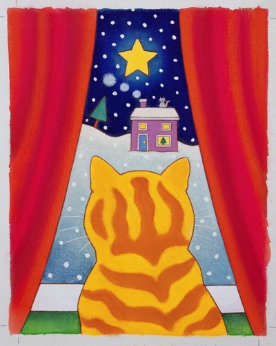 Chat à la fenêtre - Cathy Baxter