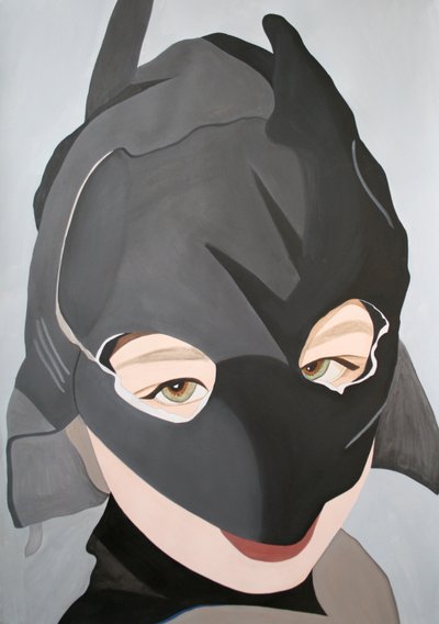 Batboy, 2003 (acrylique sur papier) - Cathy Lomax