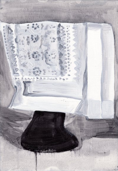 Obsfuscate, 2019 (huile sur papier) - Cathy Lomax