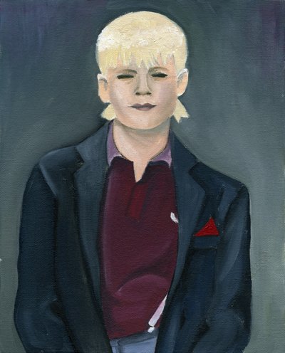 Skinhead Girl, 2005 (huile sur toile) - Cathy Lomax