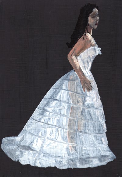 Susannah, 2011 (huile sur papier) - Cathy Lomax