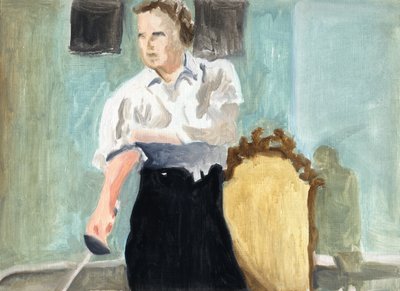 Le complot (Paris 1934), 2011 (huile sur papier) - Cathy Lomax