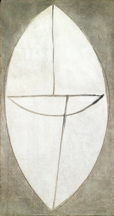 Ellipse, c.1948 (huile sur panneau dur) - Caziel Caziel