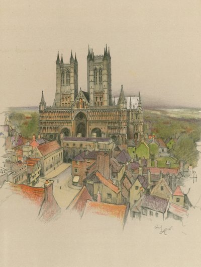 Cathédrale de Lincoln - Cecil Charles Windsor Aldin