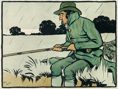 Sports et jeux anglais anciens : la pêche à la ligne - Cecil Charles Windsor Aldin