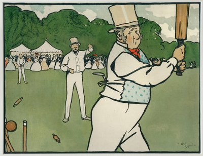 Vieux sports et jeux anglais : Cricket - Cecil Charles Windsor Aldin