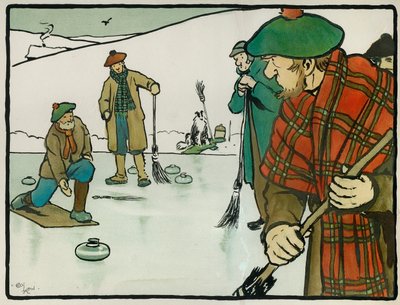 Vieux sports et jeux anglais : Curling - Cecil Charles Windsor Aldin