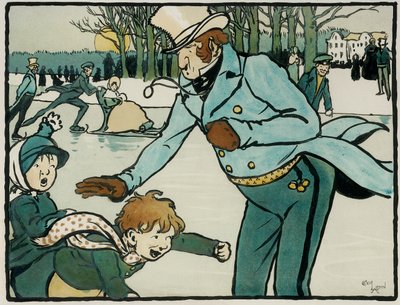 Vieux sports et jeux anglais : Patinage - Cecil Charles Windsor Aldin