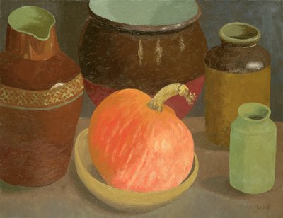 Citrouille et pots - Cedric Morris