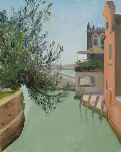 Rio di San Giuseppe, Venise. (huile sur toile) - Celia Montague