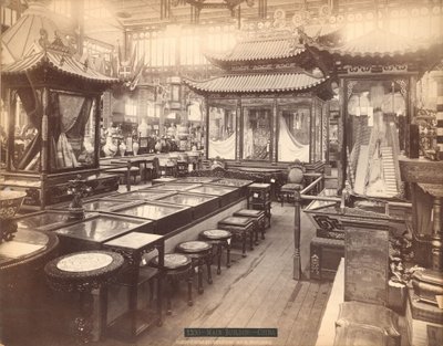 Section chinoise - Bâtiment principal, Exposition du centenaire de Philadelphie - Centennial Photographic Co.