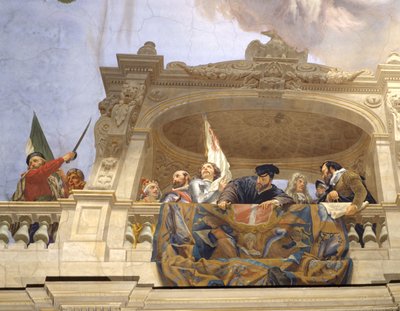 Ettore, Andrea Doria, F. Ferrucci, M. Colonna et Doge Morosini (détail) - Cesare Mariani