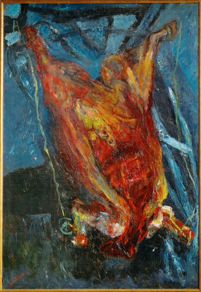 Bœuf abattu, vers 1925 (peinture sur toile) - Chaim Soutine