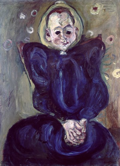 Femme en robe bleue - Chaim Soutine