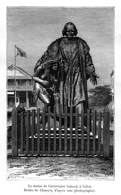 Statue de Christophe Colomb, Colón, Panama - Chapuis