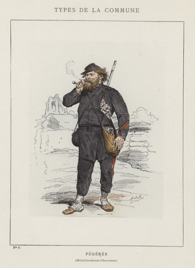 Fédérés, Ménilmontant-Charonne - Charles Albert d Arnoux Bertall