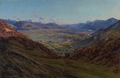 Grenoble vue de la route de Sappey 1912 - Charles Alexandre Bertier