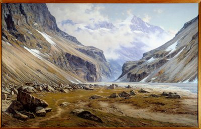 La vallée du Vénéon à Saint-Christophe-en-Oisans dans les Alpes - Charles Alexandre Bertier
