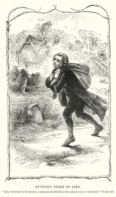 Le début de la vie de Hutton (gravure) - Charles Altamont Doyle
