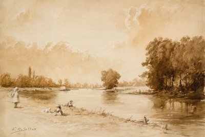 La Tamise près de Kew - Charles Andrew Sellar